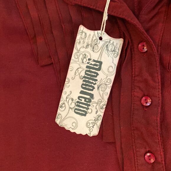 NWT Mollo Rello size M burgundy dress, with really cute, lace at the bottom - Picture 9 of 12